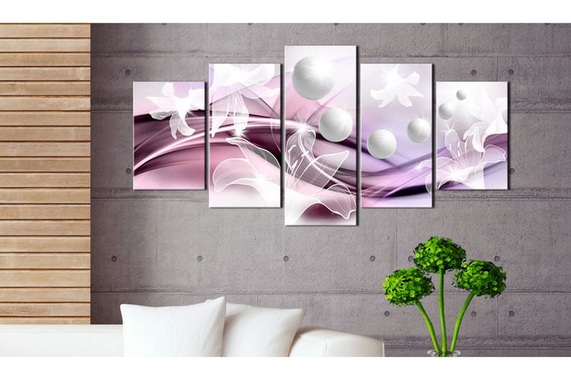 Billede A Fantasy Of Lilies 200x100 - Artgeist sp. z o. o. - Boligtilbehør - Billeder & kunst - Billeder på lærred