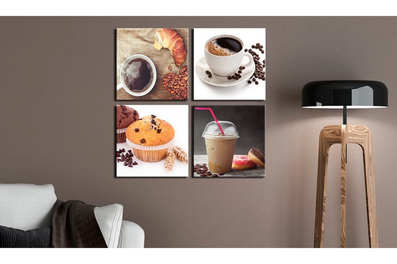 Billede A Sweet Breakfast 40x40 - Artgeist sp. z o. o. - Boligtilbehør - Billeder & kunst - Billeder på lærred