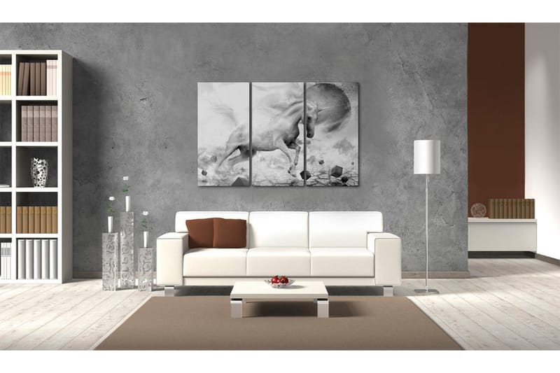 Billede A Unicorn On The Edge Of The World 60x40 - Artgeist sp. z o. o. - Boligtilbehør - Billeder & kunst - Billeder på lærred