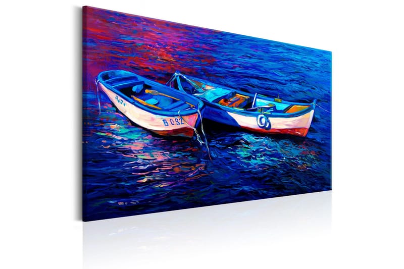 Billede Abandoned Boats 90x60 - Artgeist sp. z o. o. - Boligtilbehør - Billeder & kunst - Billeder på lærred