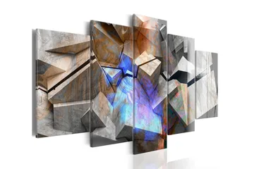 Billede Abstract Cubes 200x100 - Artgeist sp. z o. o. - Boligtilbehør - Billeder & kunst - Billeder på lærred