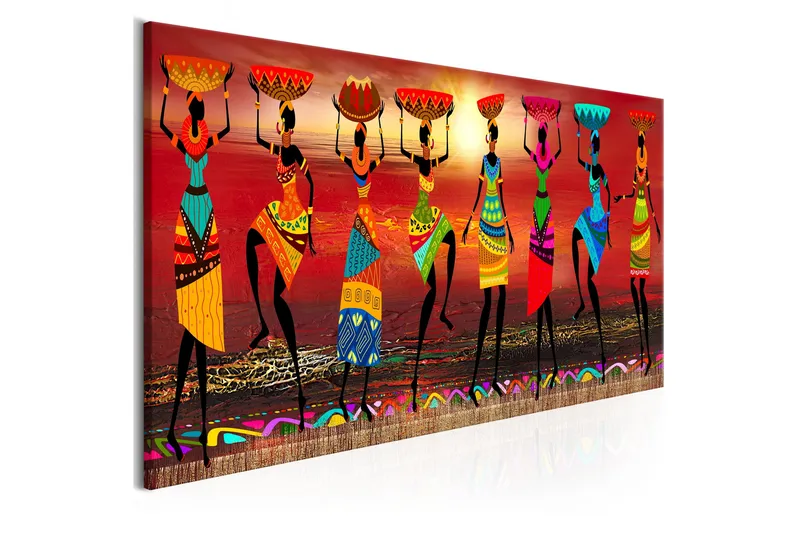 Billede African Women Dancing 150x50, Artgeist sp. z o. o.