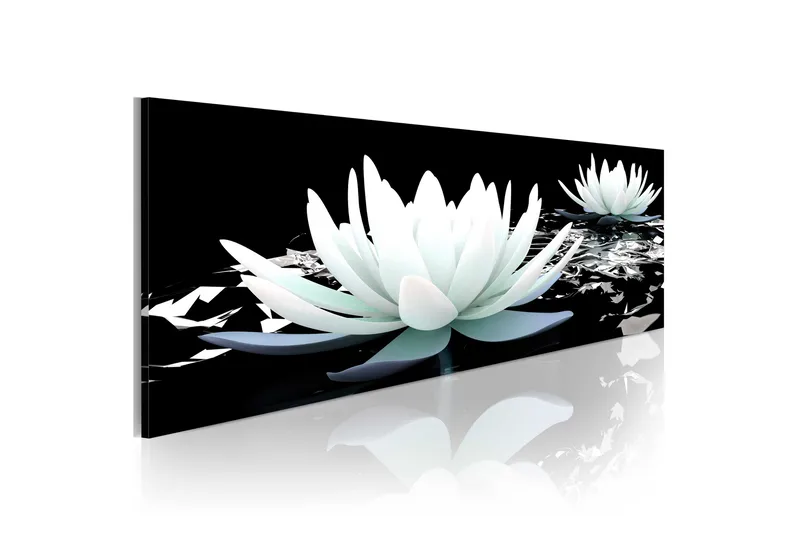 Billede Alabaster Lilies 120x40, Artgeist sp. z o. o.