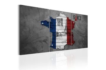 Billede All About France 120x60 - Artgeist sp. z o. o. - Boligtilbehør - Billeder & kunst - Billeder på lærred