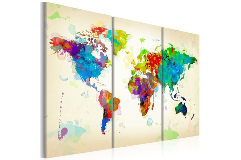 Billede All Colors Of The World Triptych 60x40, Artgeist sp. z o. o.