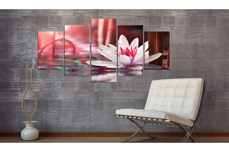 Billede Amaranthine Lotus 100x50 - Artgeist sp. z o. o. - Boligtilbehør - Billeder & kunst - Billeder på lærred