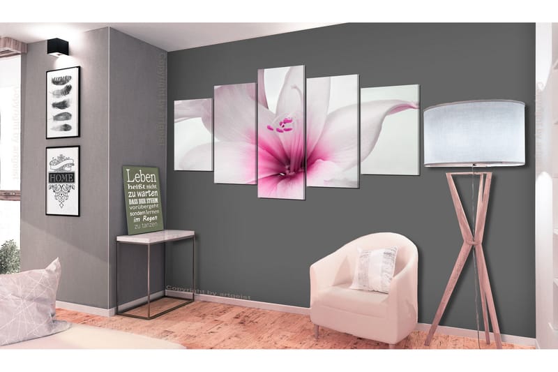 Billede Amarylis Pink Charm 100x50 - Artgeist sp. z o. o. - Boligtilbehør - Billeder & kunst - Billeder på lærred