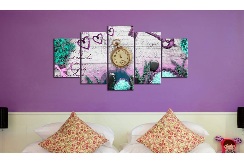 Billede Amethyst Composition 200x100 - Artgeist sp. z o. o. - Boligtilbehør - Billeder & kunst - Billeder på lærred