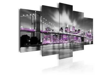 Billede Amethystine New York 200x100 - Artgeist sp. z o. o. - Boligtilbehør - Billeder & kunst - Billeder på lærred