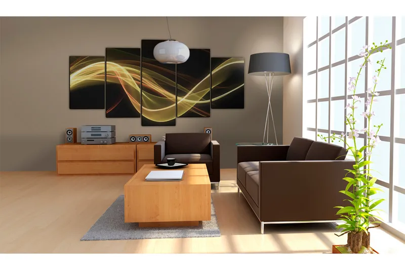 Billede An Abstract Smoke-Screen 100x50 - Artgeist sp. z o. o. - Boligtilbehør - Billeder & kunst - Billeder på lærred