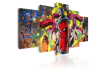 Billede Angry Spray Can 200x100 - Artgeist sp. z o. o. - Boligtilbehør - Billeder & kunst - Billeder på lærred