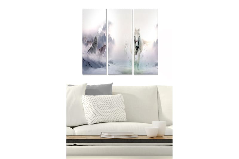 Billede Animal 3 stk Flerfarvet, 22x05 cm