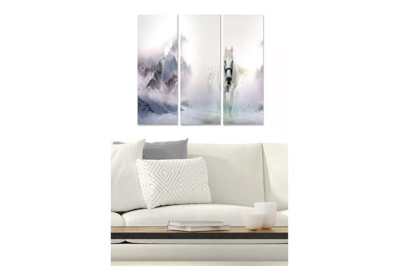 Billede Animal 3 stk Flerfarvet, 22x05 cm