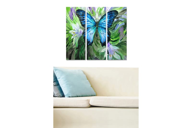 Billede Animal 3 stk Flerfarvet, 22x05 cm