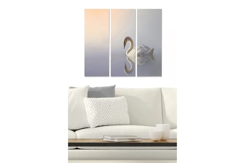 Billede Animal 3 stk Flerfarvet, 22x05 cm