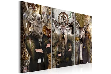Billede Animal Trio 3 Parts Brown 120x80 - Artgeist sp. z o. o. - Boligtilbehør - Billeder & kunst - Billeder på lærred