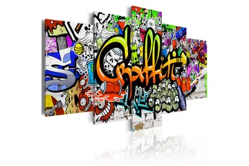Billede Artistic Graffiti 100x50 - Artgeist sp. z o. o. - Boligtilbehør - Billeder & kunst - Billeder på lærred