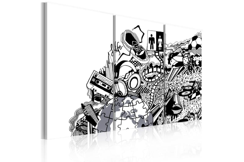 Billede Artistic Mess Triptych 120x80, Artgeist sp. z o. o.