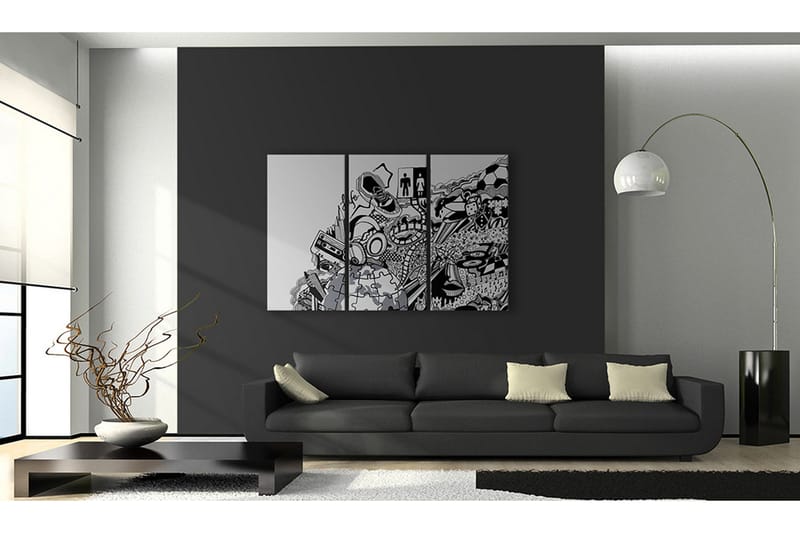 Billede Artistic Mess Triptych 120x80 - Artgeist sp. z o. o. - Boligtilbehør - Billeder & kunst - Billeder på lærred