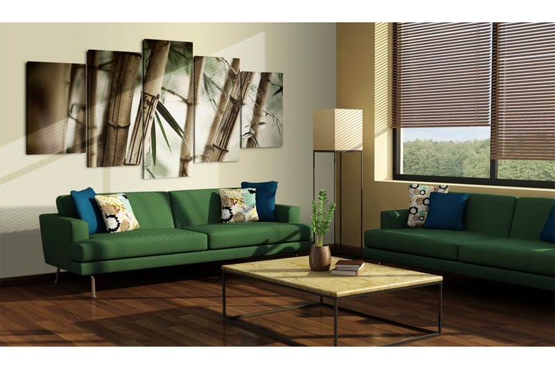 Billede Asian Bamboo Forest 100x50 - Artgeist sp. z o. o. - Boligtilbehør - Billeder & kunst - Billeder på lærred