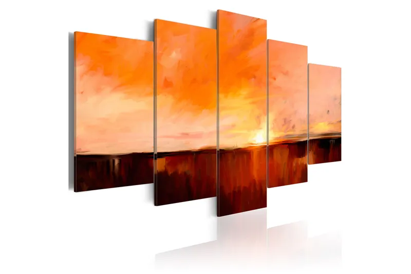 Billede August Heat 100x50 - Artgeist sp. z o. o. - Boligtilbehør - Billeder & kunst - Billeder på lærred