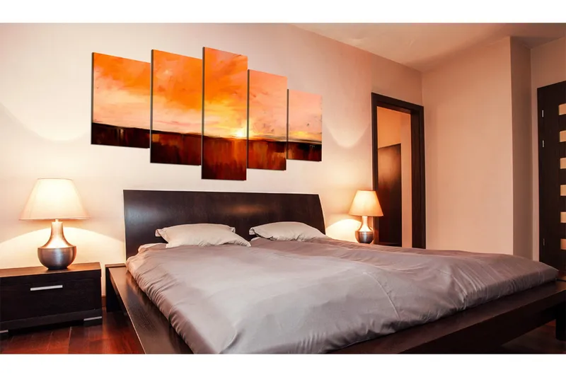 Billede August Heat 200x100 - Artgeist sp. z o. o. - Boligtilbehør - Billeder & kunst - Billeder på lærred