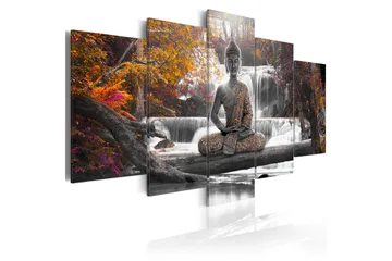Billede Autumn Buddha 200x100 - Artgeist sp. z o. o. - Boligtilbehør - Billeder & kunst - Billeder på lærred