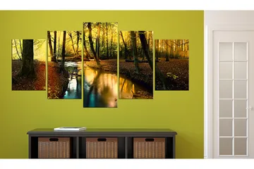 Billede Autumn Silence Forest 100x50 - Artgeist sp. z o. o. - Boligtilbehør - Billeder & kunst - Billeder på lærred