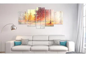 Billede Autumn Sun 5 Parts Wide 200x100 - Artgeist sp. z o. o. - Boligtilbehør - Billeder & kunst - Billeder på lærred