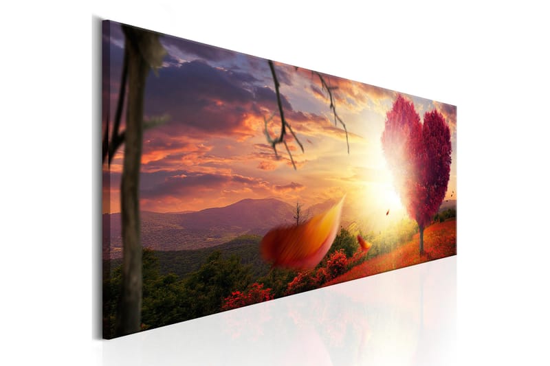 Billede Autumnal Heart 120x40, Artgeist sp. z o. o.