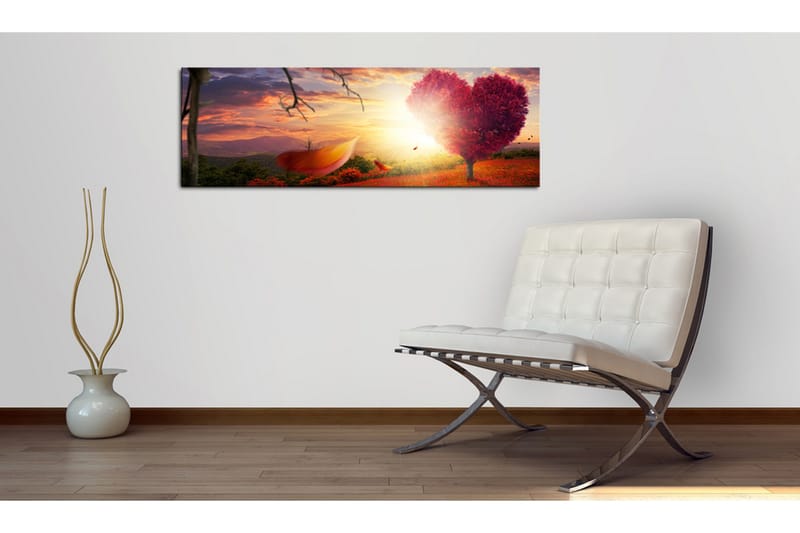 Billede Autumnal Heart 120x40 - Artgeist sp. z o. o. - Boligtilbehør - Billeder & kunst - Billeder på lærred