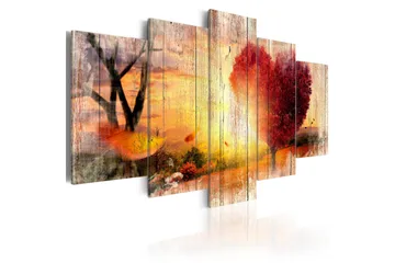 Billede Autumnal Love 100x50 - Artgeist sp. z o. o. - Boligtilbehør - Billeder & kunst - Billeder på lærred