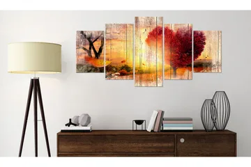 Billede Autumnal Love 100x50 - Artgeist sp. z o. o. - Boligtilbehør - Billeder & kunst - Billeder på lærred