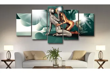 Billede Azure Love 200x100 - Artgeist sp. z o. o. - Boligtilbehør - Billeder & kunst - Billeder på lærred