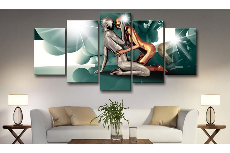 Billede Azure Love 200x100 - Artgeist sp. z o. o. - Boligtilbehør - Billeder & kunst - Billeder på lærred