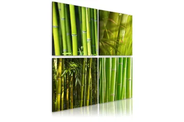Billede Bambus 80x80 - Artgeist sp. z o. o. - Boligtilbehør - Billeder & kunst - Billeder på lærred