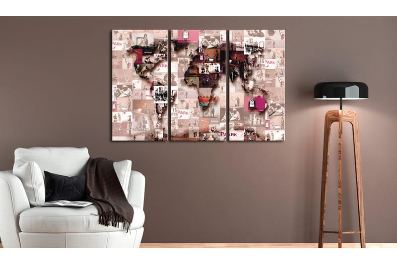 Billede Banksy Graffiti Collage 90x60 - Artgeist sp. z o. o. - Boligtilbehør - Billeder & kunst - Billeder på lærred
