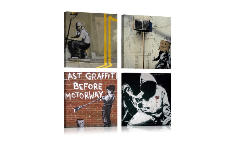 Billede Banksy Street Art 60x60, Artgeist sp. z o. o.