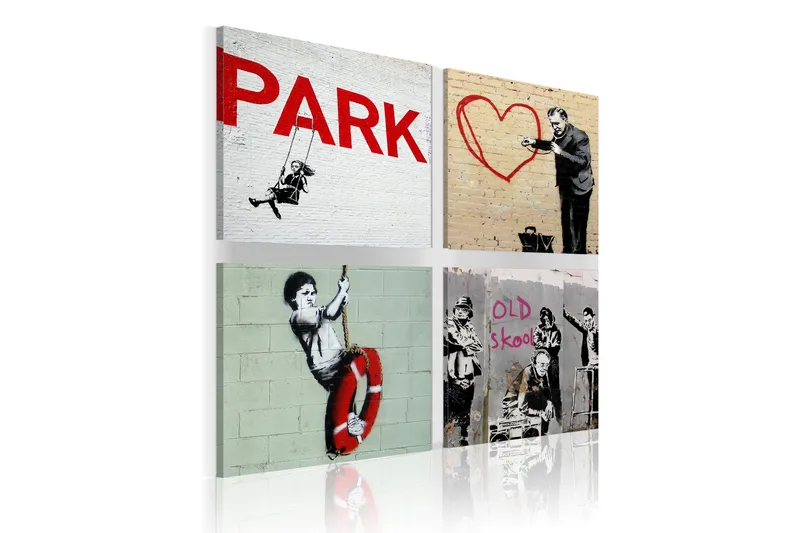 Billede Banksy Urban Inspiration 40x40, Artgeist sp. z o. o.