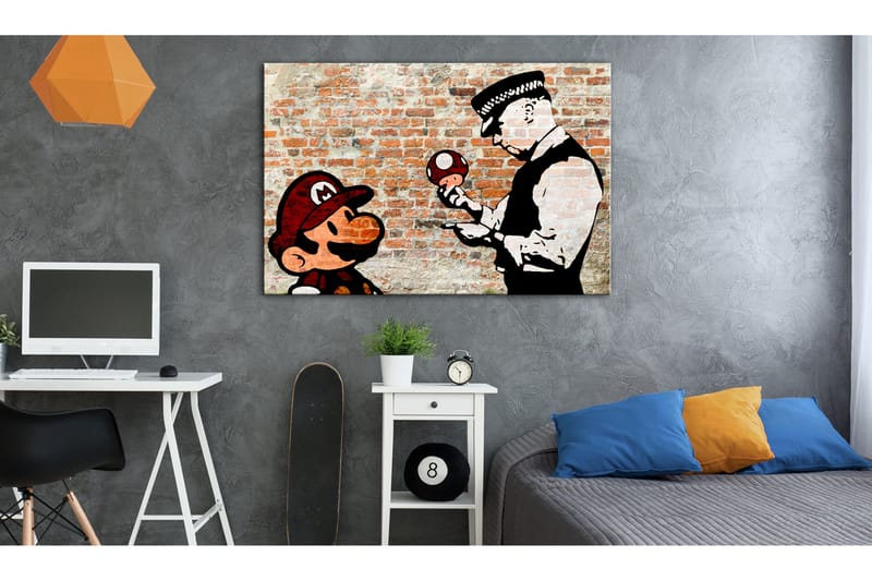 Billede Banksy: Police Caution 90x60, Artgeist sp. z o. o.