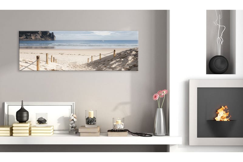 Billede Beach Path 120x40 - Artgeist sp. z o. o. - Boligtilbehør - Billeder & kunst - Billeder på lærred