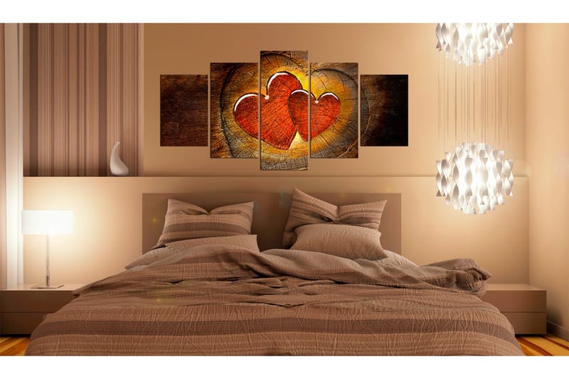 Billede Beating Of Your Heart 100x50 - Artgeist sp. z o. o. - Boligtilbehør - Billeder & kunst - Billeder på lærred