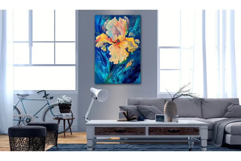 Billede Beautiful Iris 80x120 - Artgeist sp. z o. o. - Boligtilbehør - Billeder & kunst - Billeder på lærred