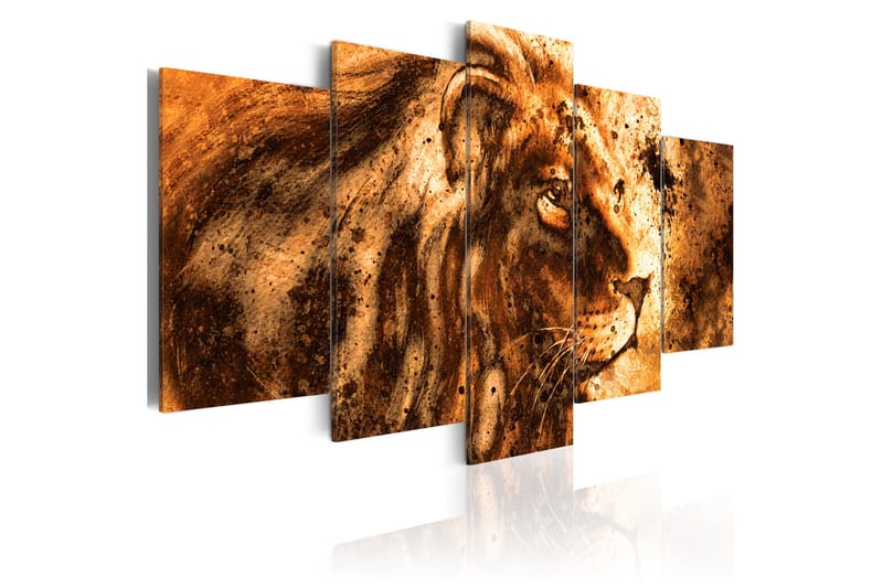 Billede Beautiful Lion 200x100 - Artgeist sp. z o. o. - Boligtilbehør - Billeder & kunst - Billeder på lærred