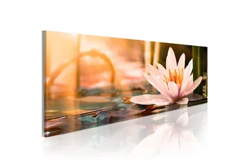 Billede Beautiful Lotus 150x50 - Artgeist sp. z o. o. - Boligtilbehør - Billeder & kunst - Billeder på lærred