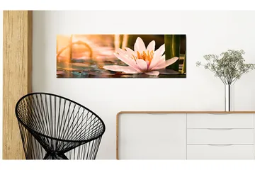 Billede Beautiful Lotus 150x50 - Artgeist sp. z o. o. - Boligtilbehør - Billeder & kunst - Billeder på lærred