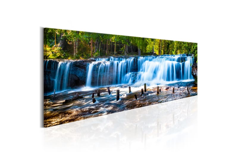 Billede Beautiful Waterfall 150x50 - Artgeist sp. z o. o. - Billeder på lærred