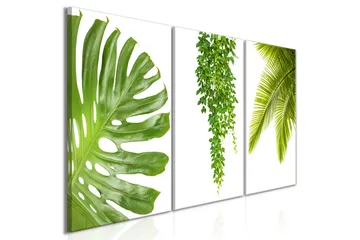 Billede Beautiful Palm Trees 3 Parts 120x60 - Artgeist sp. z o. o. - Boligtilbehør - Billeder & kunst - Billeder på lærred