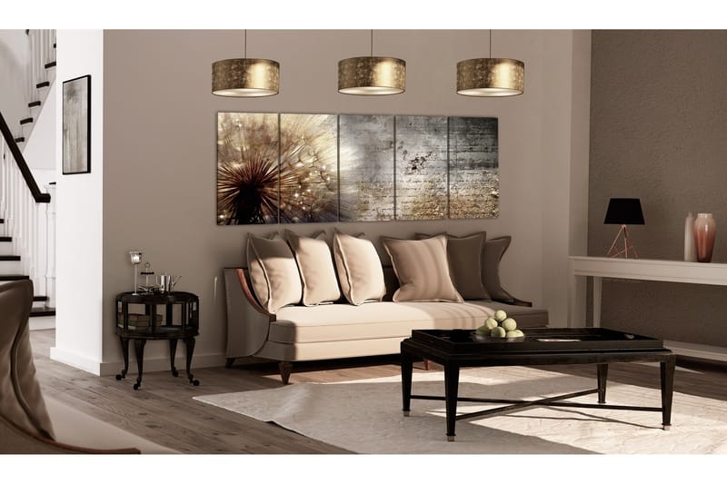 Billede Beige Dandelion 225x90 - Artgeist sp. z o. o. - Boligtilbehør - Billeder & kunst - Billeder på lærred