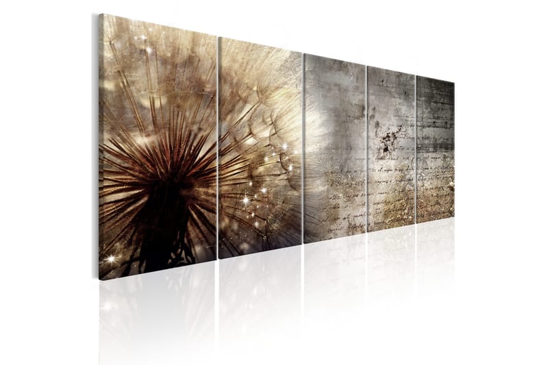 Billede Beige Dandelion 225x90 - Artgeist sp. z o. o. - Boligtilbehør - Billeder & kunst - Billeder på lærred
